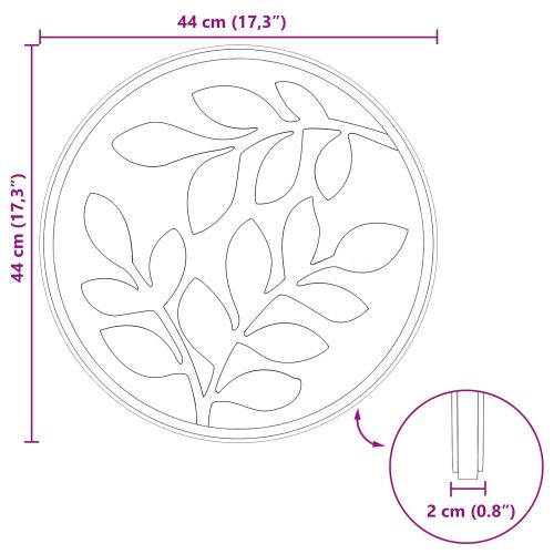 Стъпаловиден камък 6 pcs Черен Ø 44 x 2 см Каучук