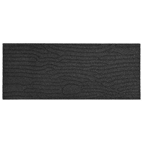 Стъпаловиден камък 6 pcs Черен 60,5 x 25 x 2 см Каучук