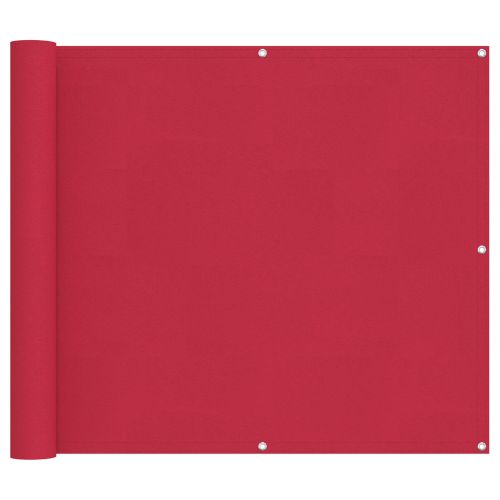 Балконен екран Бургундско червен 90 x 800 cm