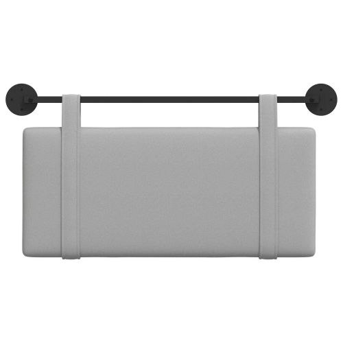 Висяща табла Едноцветен Облачно сиво 90 x 55 x 5 см текстил