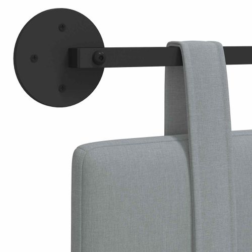 Висяща табла Едноцветен Светлосиво 90 x 55 x 5 см текстил