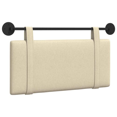 Висяща табла Монтиране на стена Крем 90 x 55 x 5 см текстил