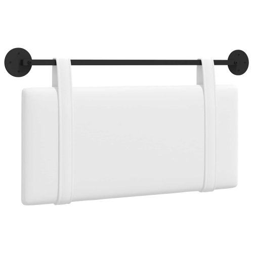 Висяща табла Монтиране на стена Бял 100 x 55 x 5 см текстил