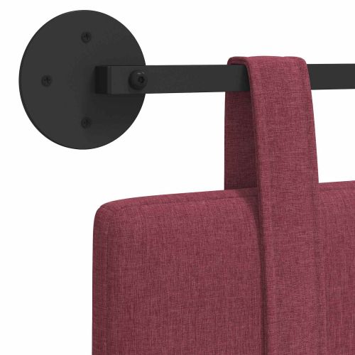 Висяща табла Едноцветен Виненочервен 110 x 55 x 5 см текстил