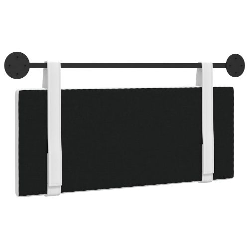 Висяща табла Монтиране на стена Бял 110 x 55 x 5 см текстил