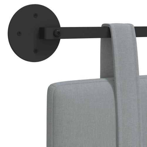 Висяща табла Едноцветен Светлосиво 130 x 55 x 5 см текстил