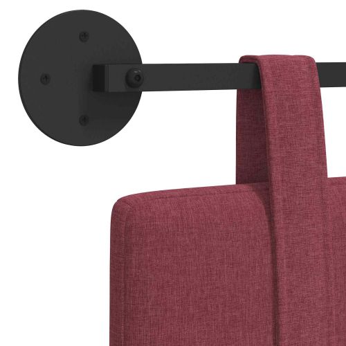 Висяща табла Едноцветен Виненочервен 130 x 55 x 5 см текстил