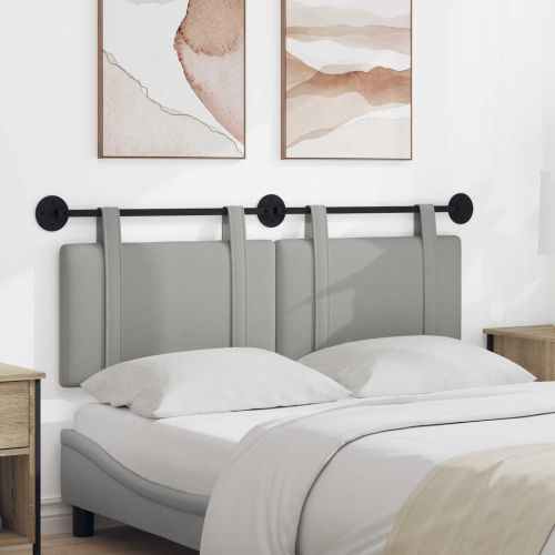 Висяща табла Едноцветен Облачно сиво 150 x 55 x 5 см текстил