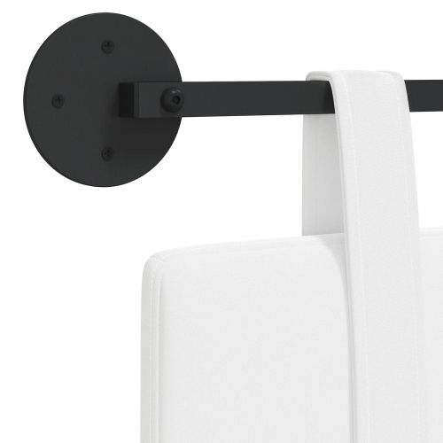 Висяща табла Монтиране на стена Бял 150 x 55 x 5 см текстил