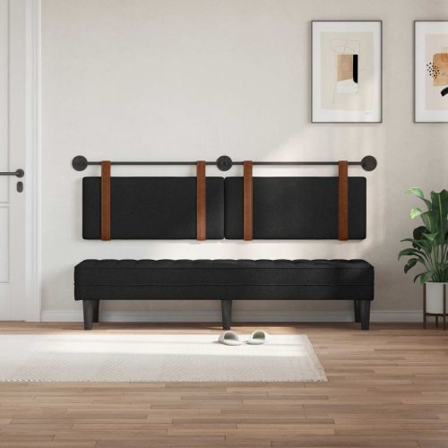 Висяща табла Едноцветен Черен 170 x 55 x 5 см Антично PU