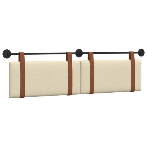 Висяща табла Монтиране на стена Крем 170 x 55 x 5 см Антично PU