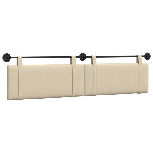 Висяща табла Монтиране на стена Крем 210 x 55 x 5 см текстил