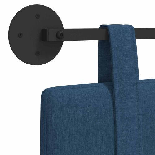 Висяща табла Монтиране на стена Синьо 210 x 55 x 5 см текстил