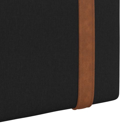 Висяща табла Едноцветен Черен 210 x 55 x 5 см Антично PU