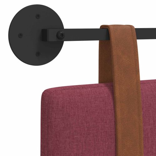 Висяща табла Едноцветен Виненочервен 210 x 55 x 5 см Антично PU