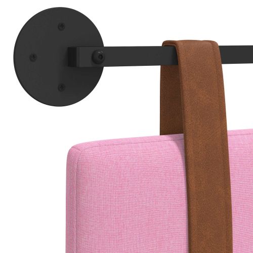 Висяща табла Едноцветен Розово 210 x 55 x 5 см Антично PU