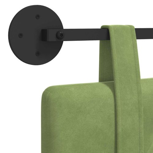 Висяща табла Светло зелено 90 x 55 x 5 см Кадифе