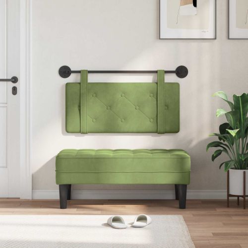 Висяща табла Светло зелено 100 x 55 x 5 см Кадифе