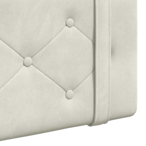 Висяща табла Монтиране на стена Крем 110 x 55 x 5 см Кадифе