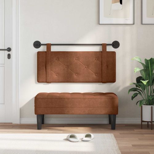 Висяща табла Монтиране на стена Кафяво 100 cm Антично PU