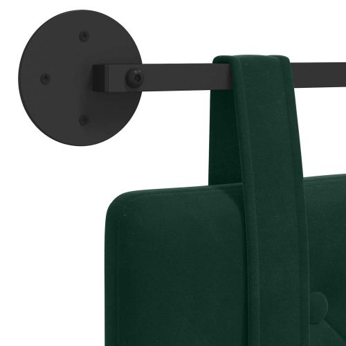 Висяща табла Тъмен зелен 130 x 55 x 5 см Кадифе