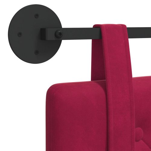 Висяща табла Виненочервен 130 x 55 x 5 см Кадифе