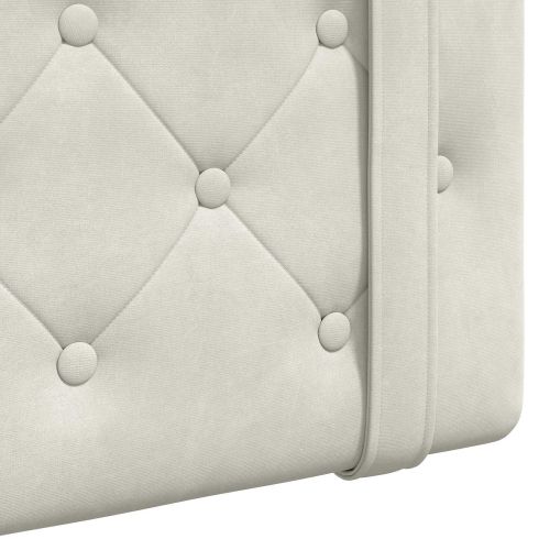 Висяща табла Монтиране на стена Крем 130 x 55 x 5 см Кадифе