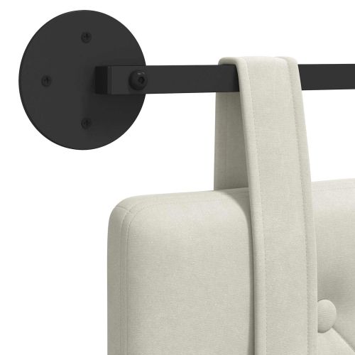 Висяща табла Монтиране на стена Крем 130 x 55 x 5 см Кадифе