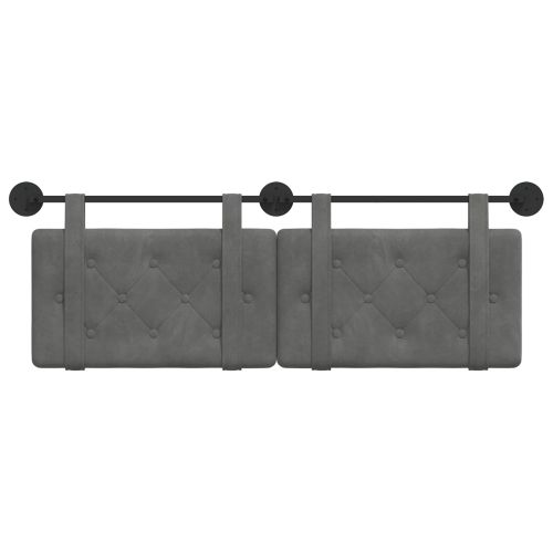 Висяща табла Тъмен сив 150 x 55 x 5 см Кадифе