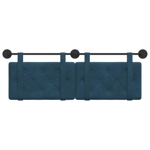 Висяща табла Монтиране на стена Синьо 150 x 55 x 5 см Кадифе