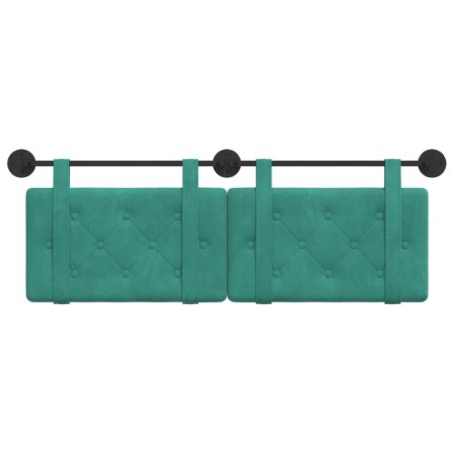 Висяща табла Монтиране на стена Тюркоаз 150 x 55 x 5 см Кадифе