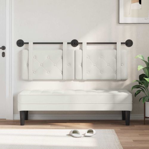 Висяща табла Монтиране на стена Бял 150 x 55 x 5 см Изкуствена