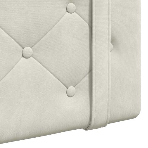 Висяща табла Монтиране на стена Крем 170 x 55 x 5 см Кадифе