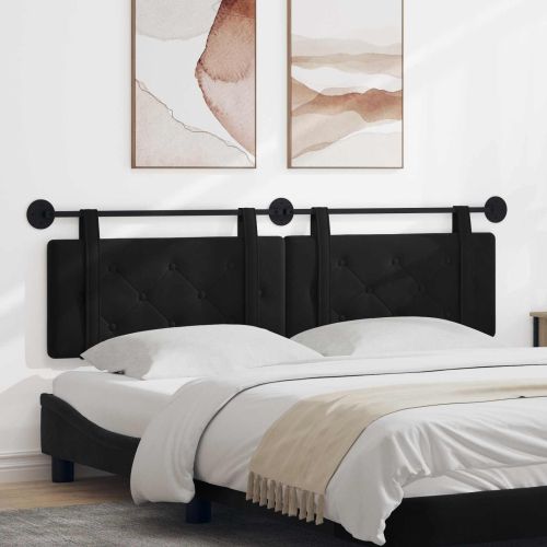 Висяща табла Монтиране на стена Черен 190 x 55 x 5 см Кадифе