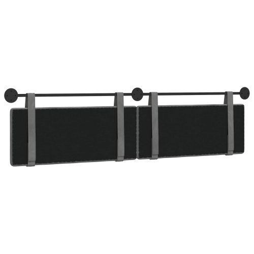 Висяща табла Тъмен сив 210 x 55 x 5 см Кадифе