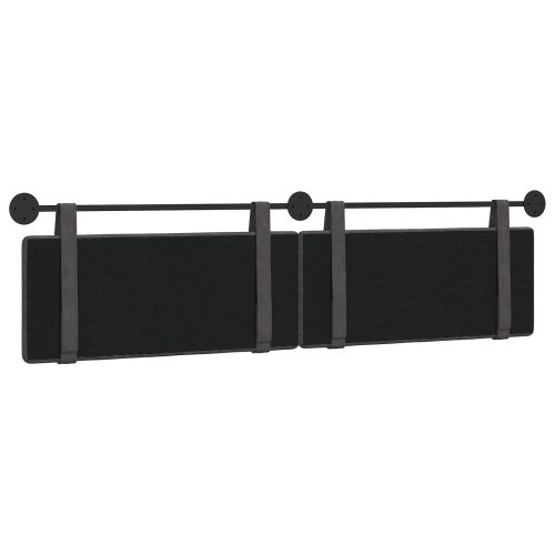Висяща табла Черен 210 x 55 x 5 см Антично PU