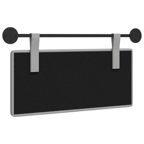 Висяща табла Облачно сиво 100 x 55 x 5 см текстил