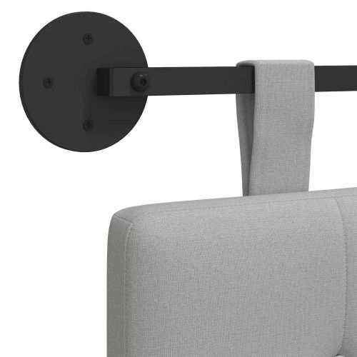 Висяща табла Облачно сиво 100 x 55 x 5 см текстил