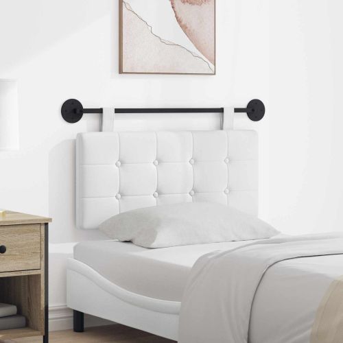 Висяща табла Монтиране на стена Бял 100 x 55 x 5 см текстил