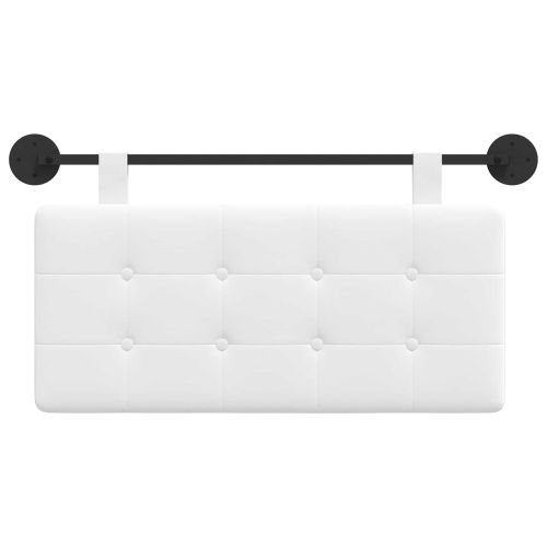 Висяща табла Монтиране на стена Бял 100 x 55 x 5 см текстил