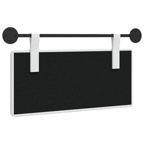 Висяща табла Монтиране на стена Бял 100 x 55 x 5 см текстил