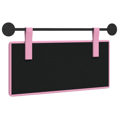 Висяща табла Монтиране на стена Розово 100 x 55 x 5 см текстил
