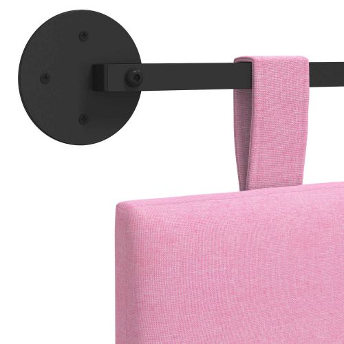 Висяща табла Монтиране на стена Розово 150 x 55 x 5 см текстил