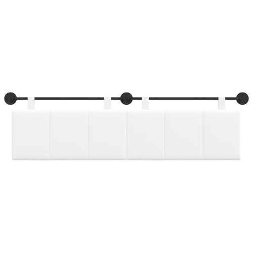 Висяща табла Монтиране на стена Бял 170 x 55 x 5 см текстил