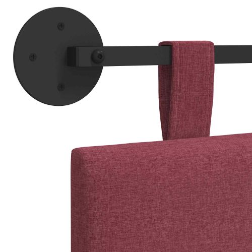 Висяща табла На райета Виненочервен 210 x 55 x 5 см текстил