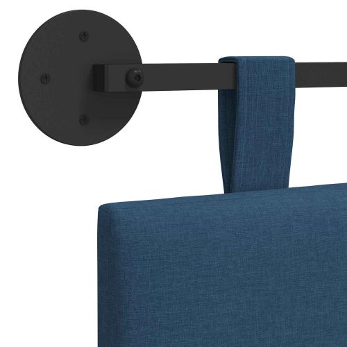 Висяща табла Монтиране на стена Синьо 210 x 55 x 5 см текстил