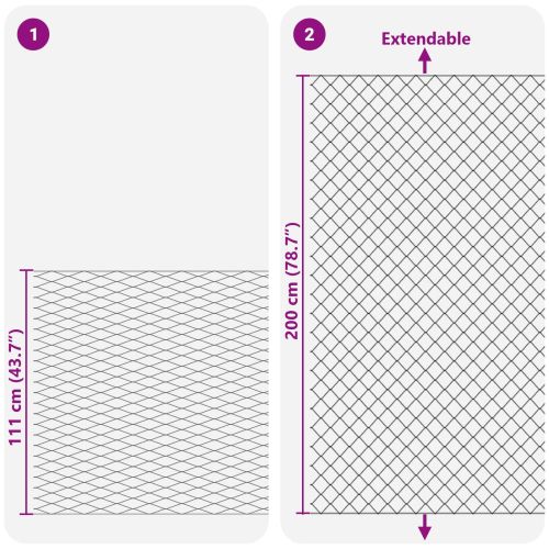 Оградa от мрежа Поцинкована 2 x 10 m Стъкло
