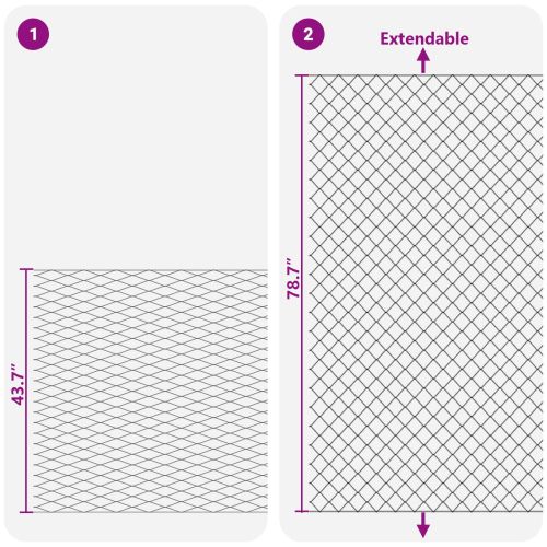 Оградa от мрежа Поцинкована 2 x 20 m Стъкло