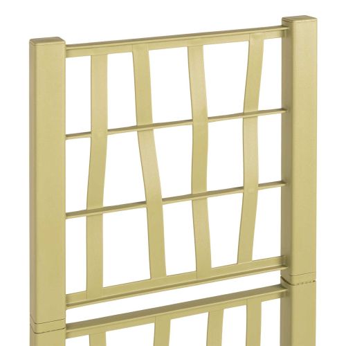 Градинска саксия с решетка Зелен 36 x 36 x 140 см ПП