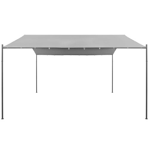 Градинска шатра, стомана, 400x400x260 см, антрацит